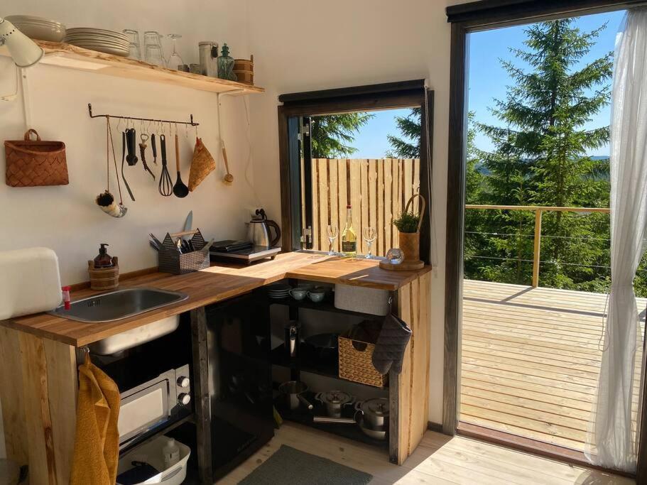 Forest Cabin With Stunning Mountain View & Sauna Torsby Extérieur photo