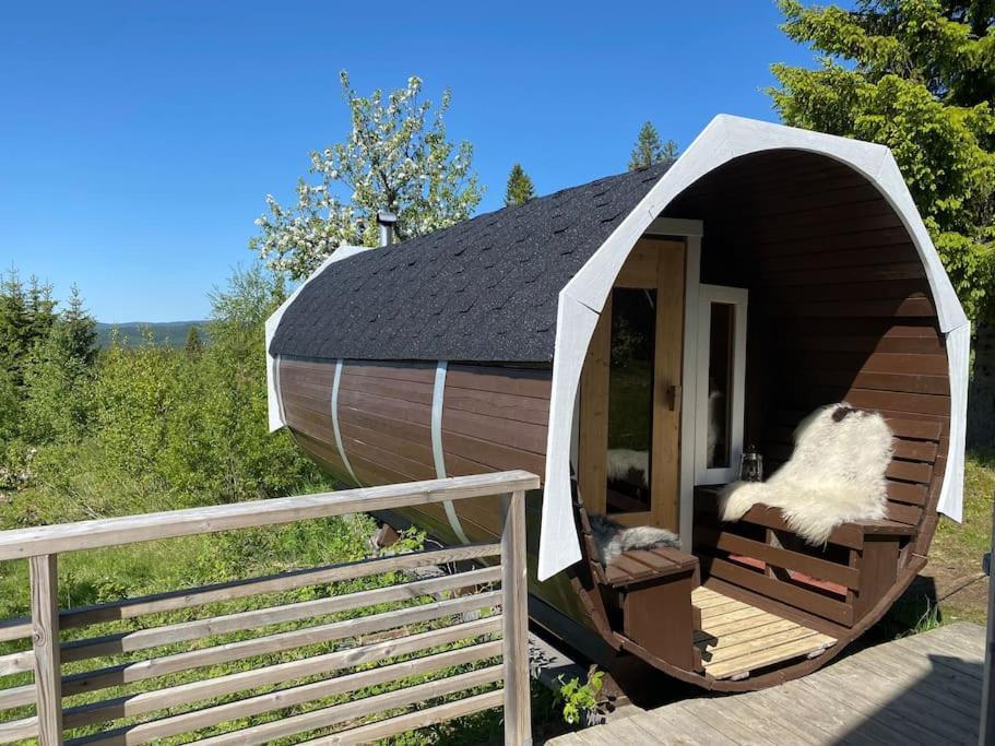 Forest Cabin With Stunning Mountain View & Sauna Torsby Extérieur photo